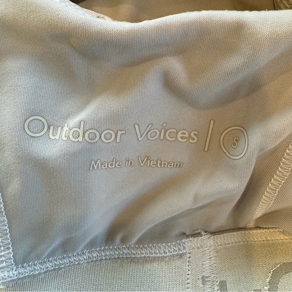 Outdoor Voices, Doing Things Sports Bra, Snow Leopard, Small - Picture 4 of 5